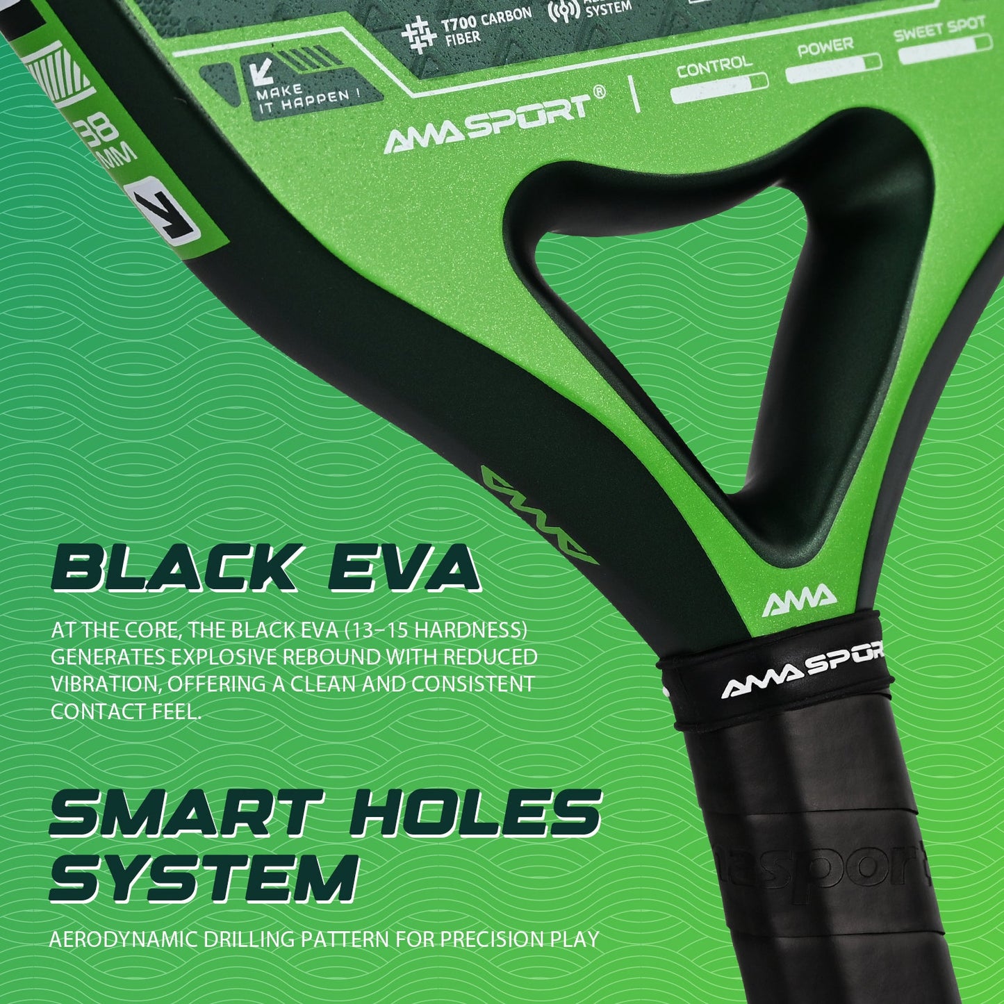 Nova Balance Women's Padel Racket - Forest Green