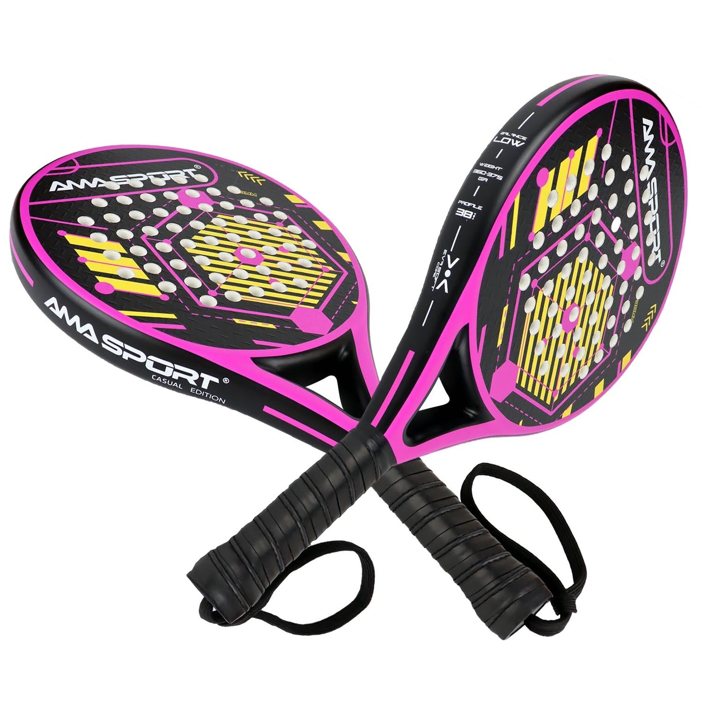 Luna Control Women's Padel Racket - Blush Pink