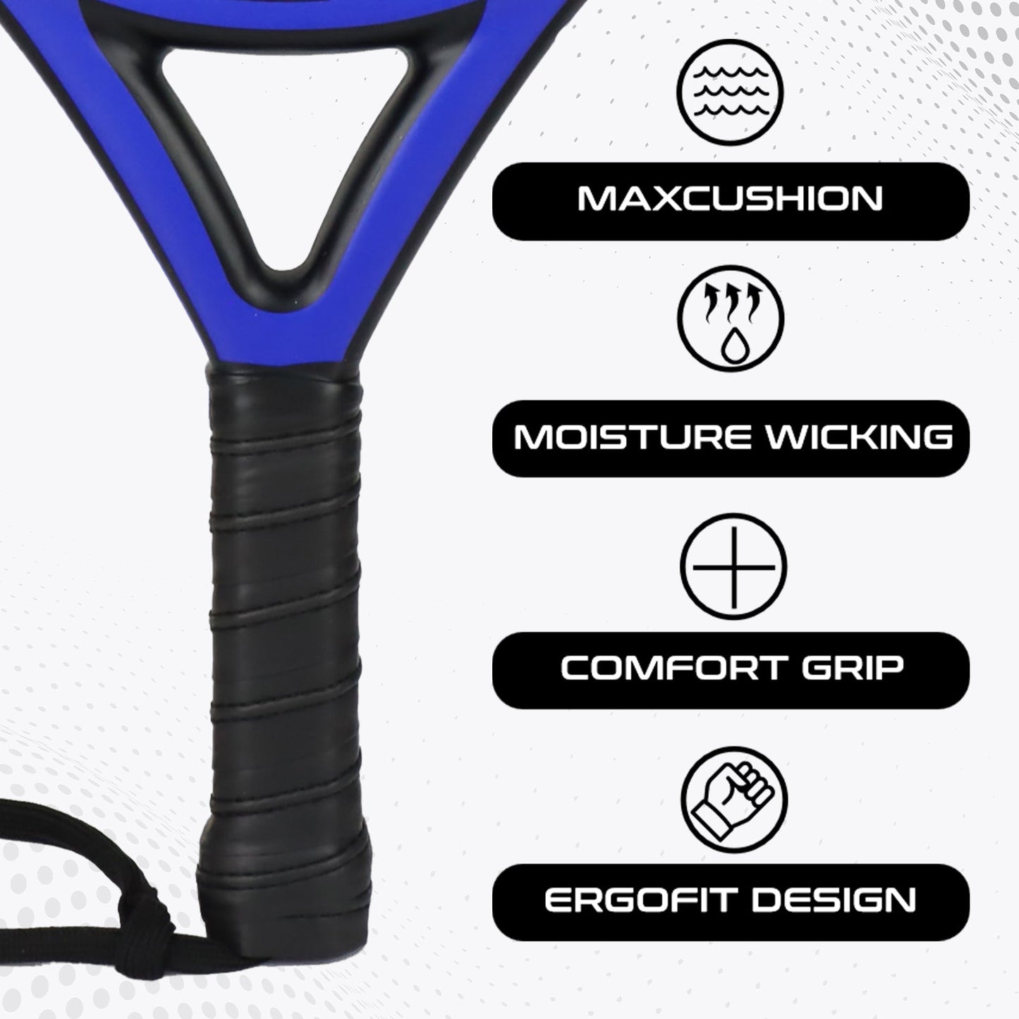 Luna Control Women's Padel Racket - Ocean Blue
