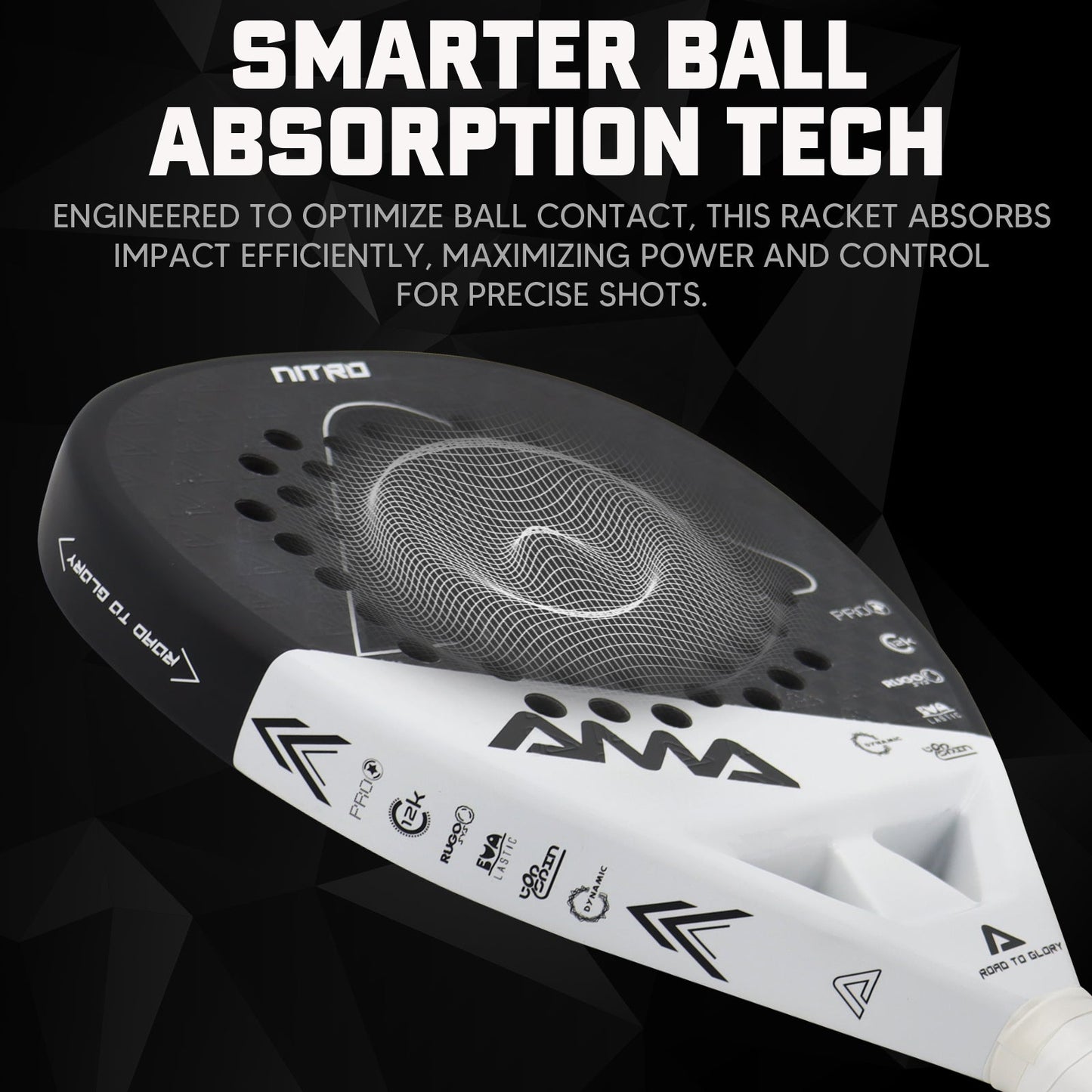 Luna Control Women's Padel Racket - Pure White