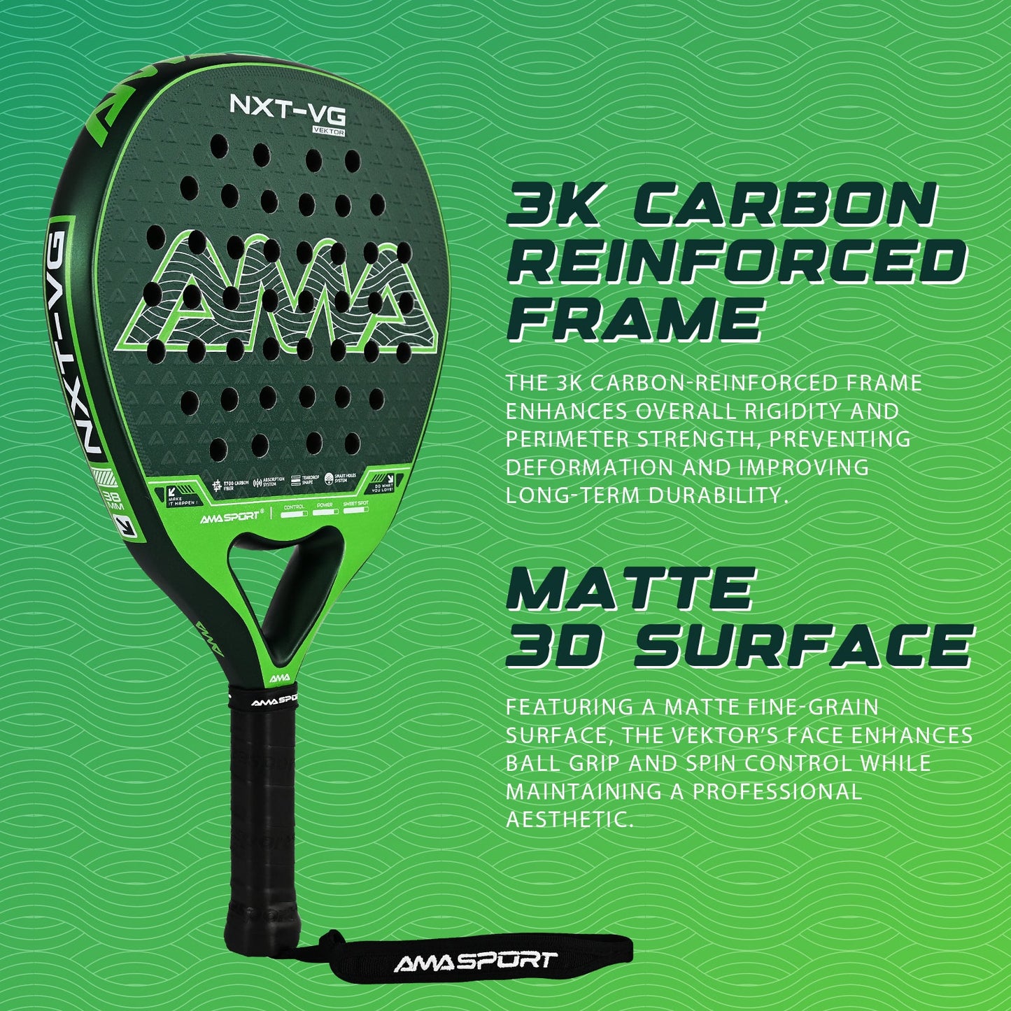 Nova Balance Women's Padel Racket - Forest Green