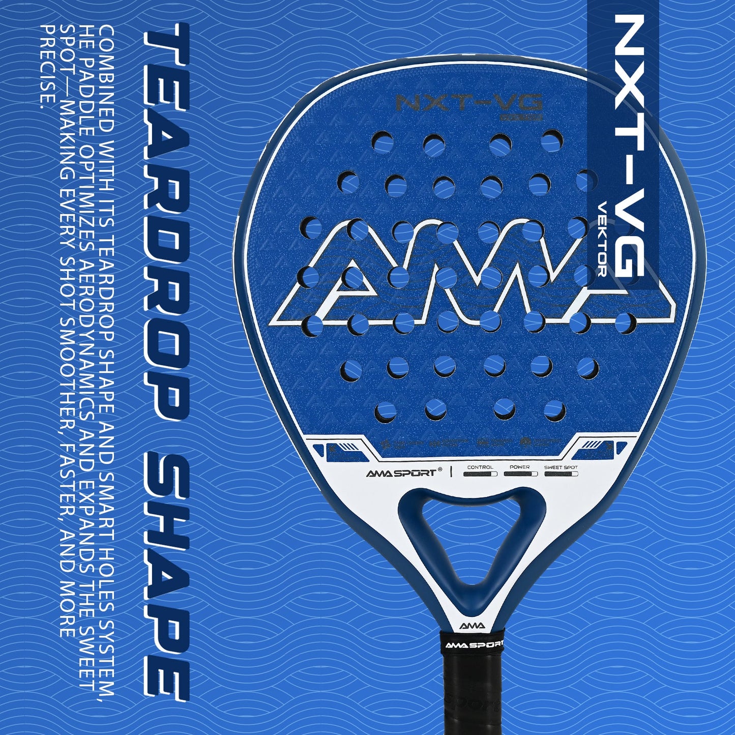 Nova Balance Women's Padel Racket - Ocean Blue