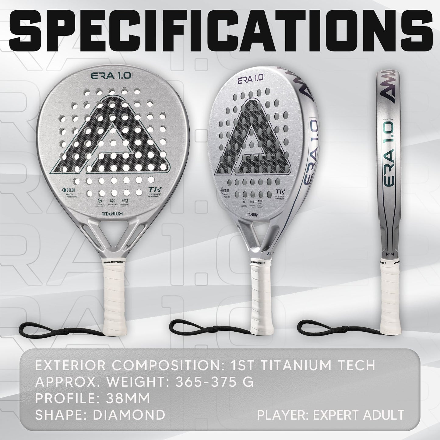 Stella Power Women's Padel Racket - Silver