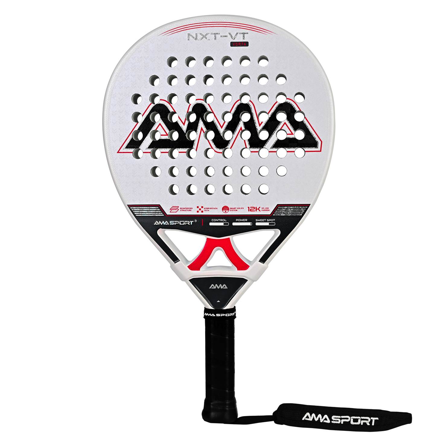 Luna Control Women's Padel Racket - Arctic White
