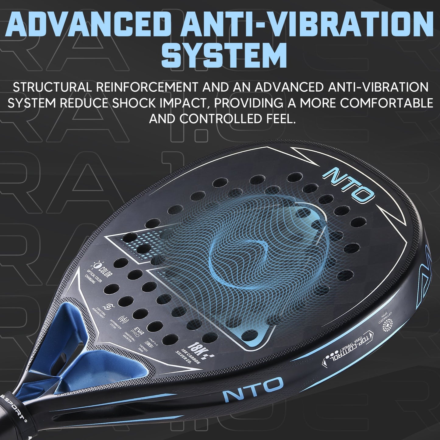 Stella Power Women's Padel Racket - Ocean Blue