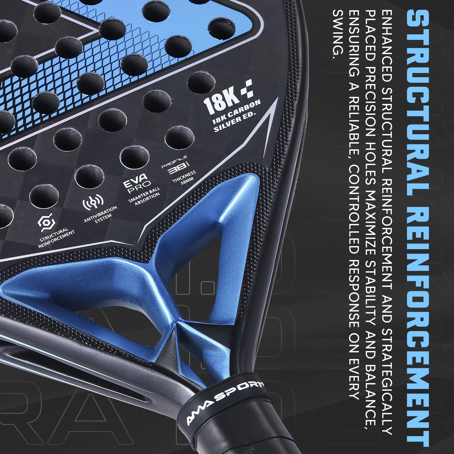 Stella Power Women's Padel Racket - Ocean Blue