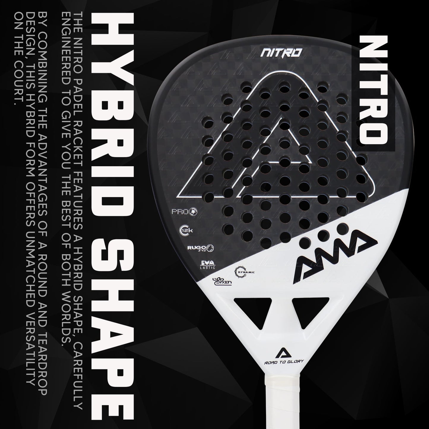 Luna Control Women's Padel Racket - Pure White