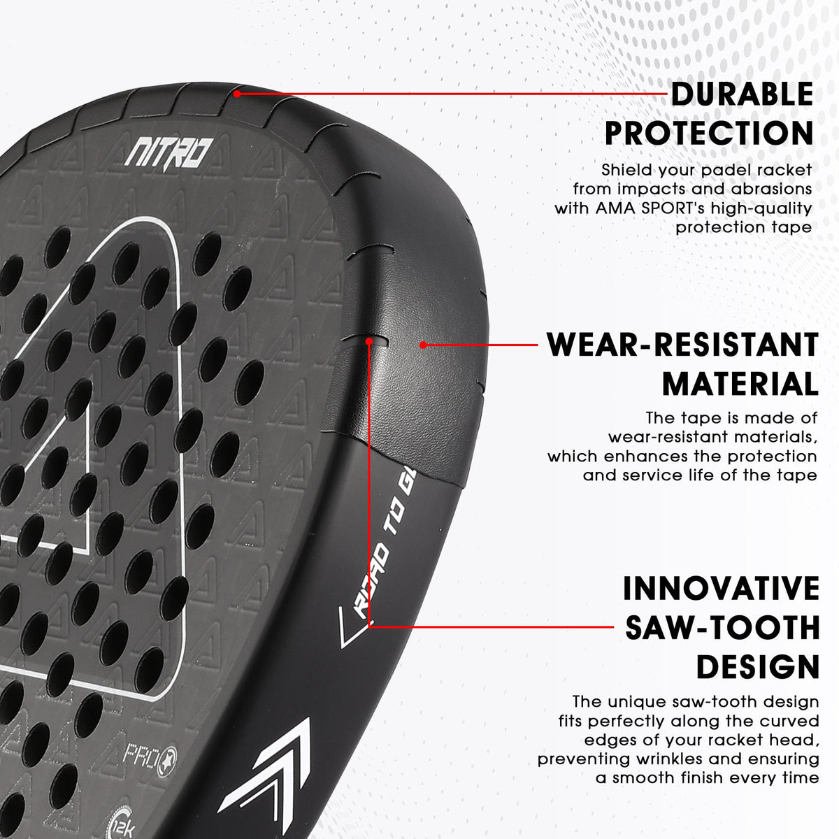 AMA Sport Padel Racket Frame Protector