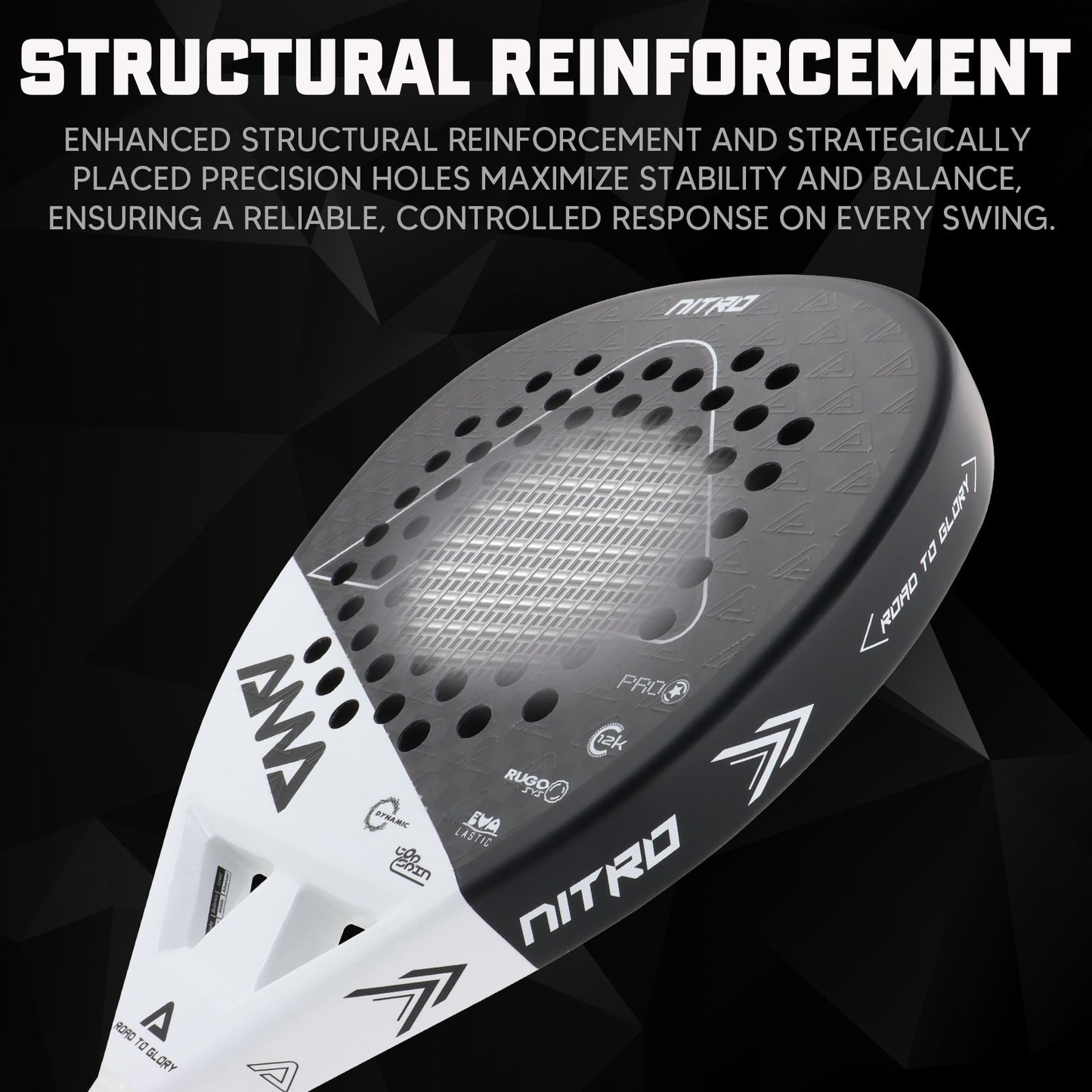 Luna Control Women's Padel Racket - Pure White
