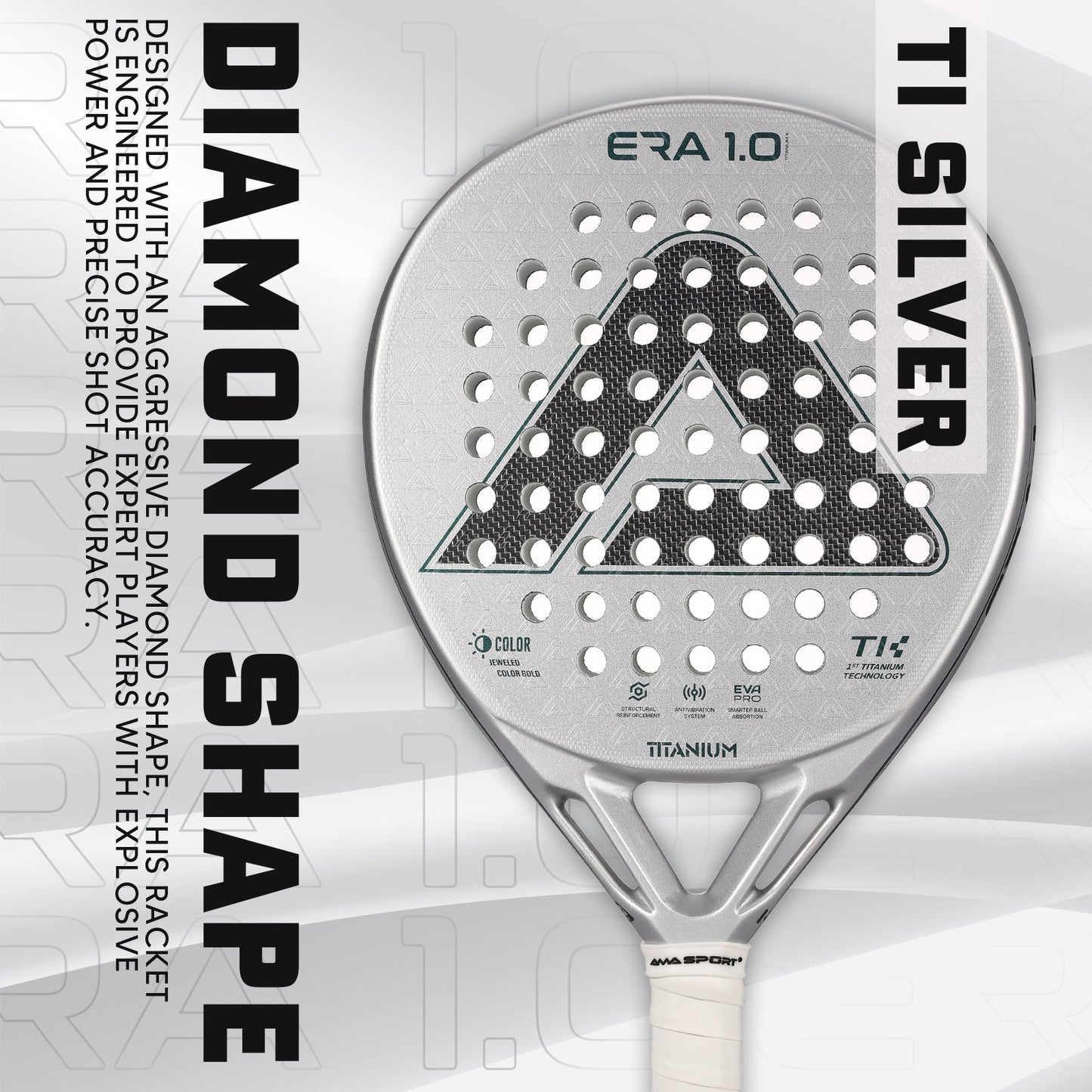 Stella Power Women's Padel Racket - Silver